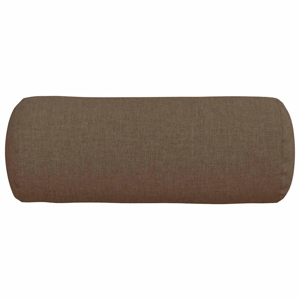 Cuscini a rullo 2 pcs Marrone Ø 15 x 40 cm Tessuto