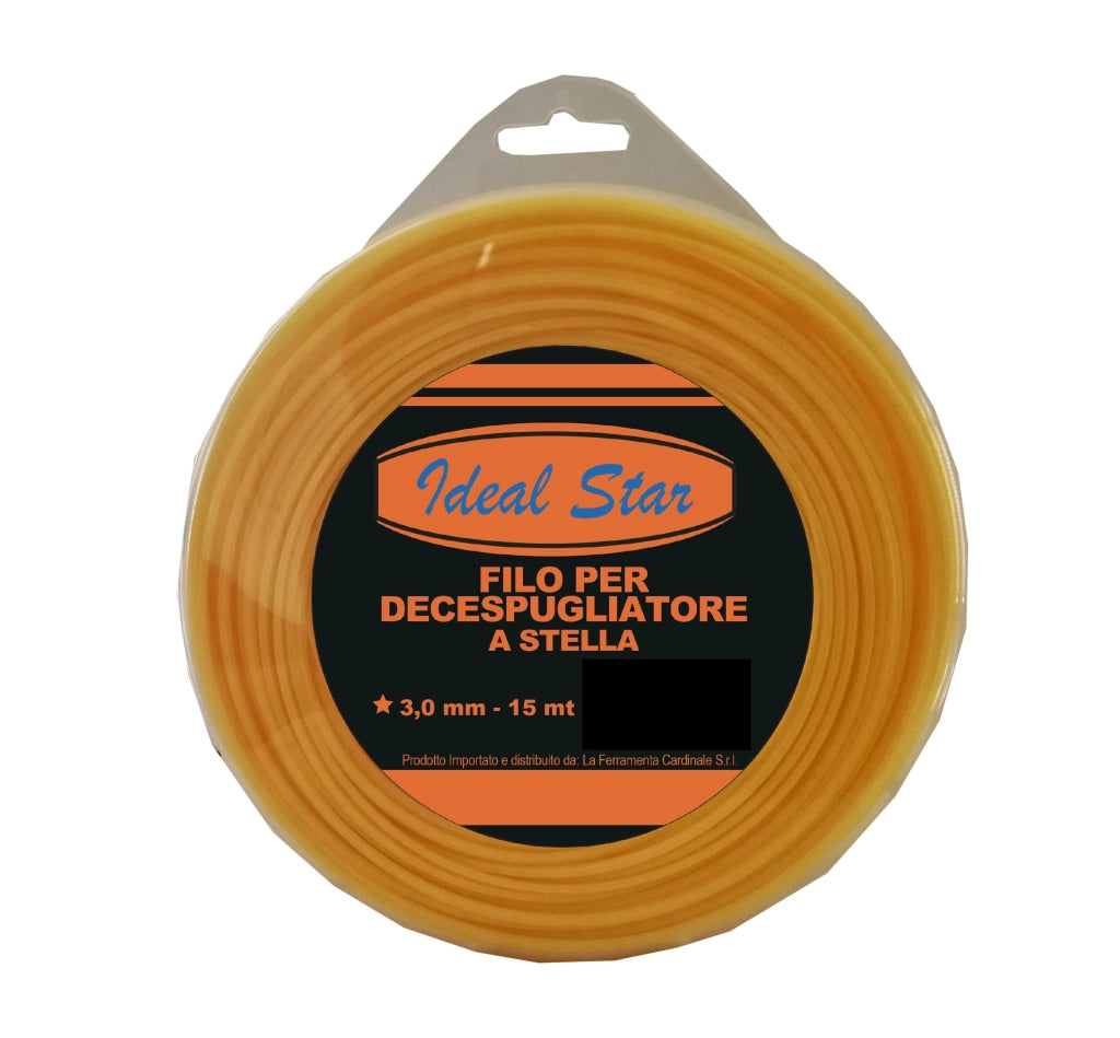 FILO PER DECESPUGLIATORE STELLA IDEAL STAR mm 3,0x15 mt - IDEAL STAR