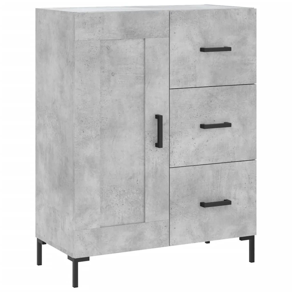 Buffet credenza cassettiera armadio mobile contenitore organizer per cucina soggiorno salotto 69,5 x 34 x 90 cm legno ingegnerizzato grigio 02_0032068
