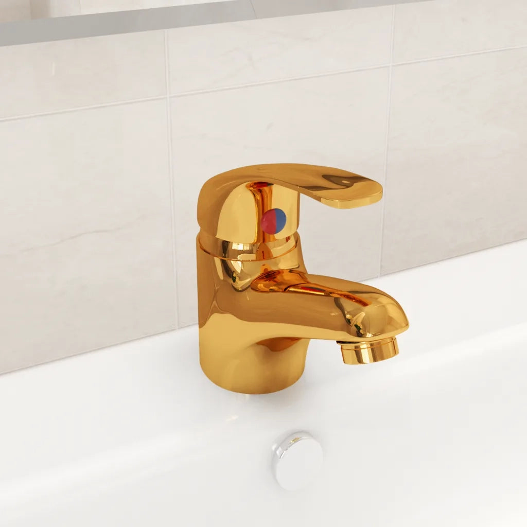 Rubinetto Miscelatore Oro 13x10 cm CFW7667616