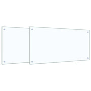 Schienale da cucina 2 pz Trasparente 100 x 50 cm CFW7476899