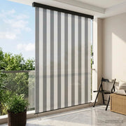 Tenda a rullo Antracite e Bianco 140 x 250 cm 42037190