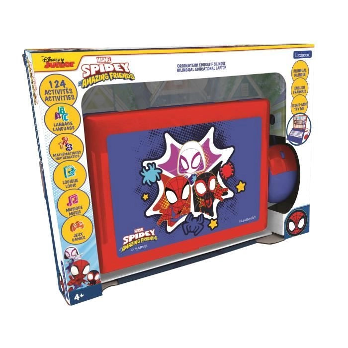 Computer educativo SPIDER-MAN bilingue (FR / EN) per bambini LEXIBOOK - 124 attività