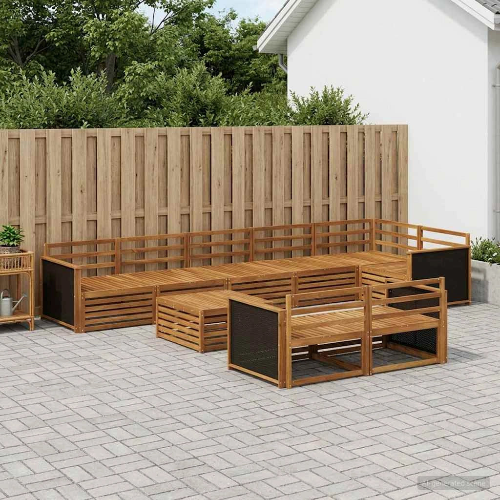 Set di divani da esterno 9 pz 3383522