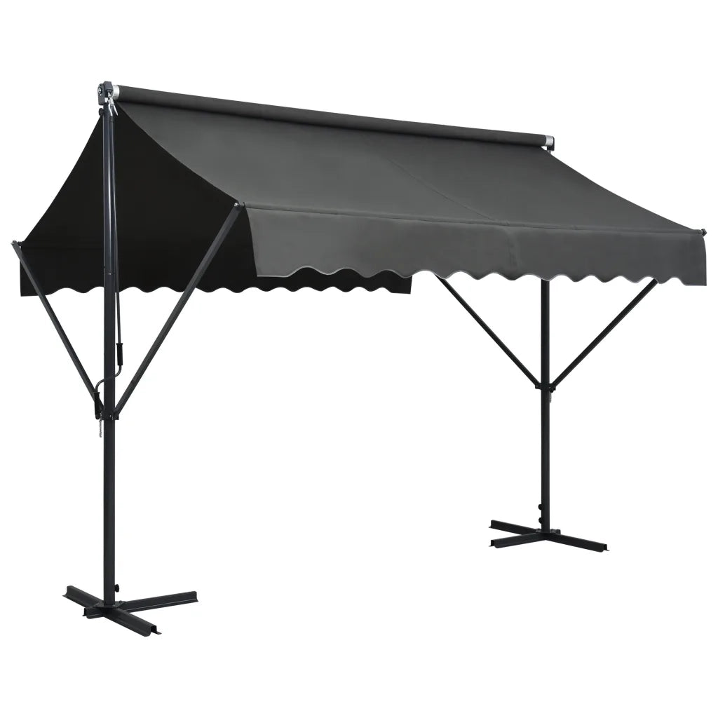 Tenda Parasole con Piedistallo 300x300 cm Antracite cod mxl 54703