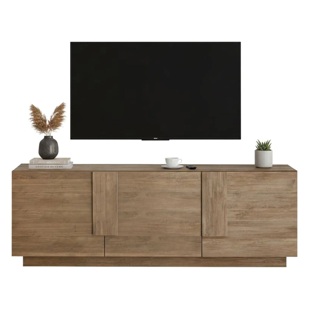 Vergonte, Mobile Porta tv 3 Ripiani, 182x44x63h cm Marrone Quercia