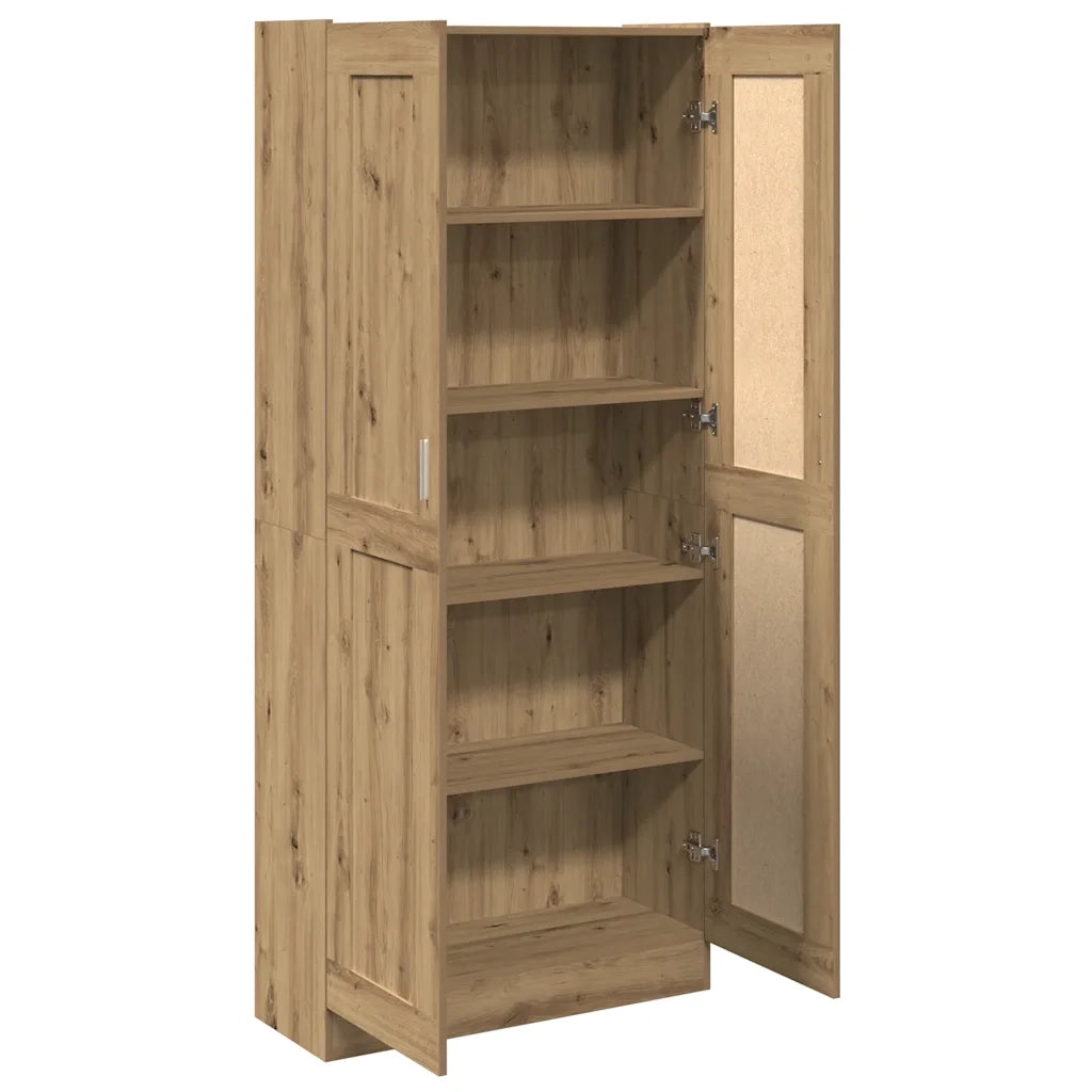 Credenza Alta Rovere Artigianale 82,5x30,5x185 cm in Truciolato