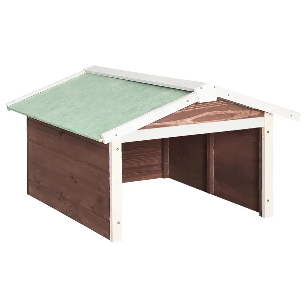 Casetta per Tosaerba Robotizzato 72x87x50 cm Mocca Bianca Abete cod mxl 70814