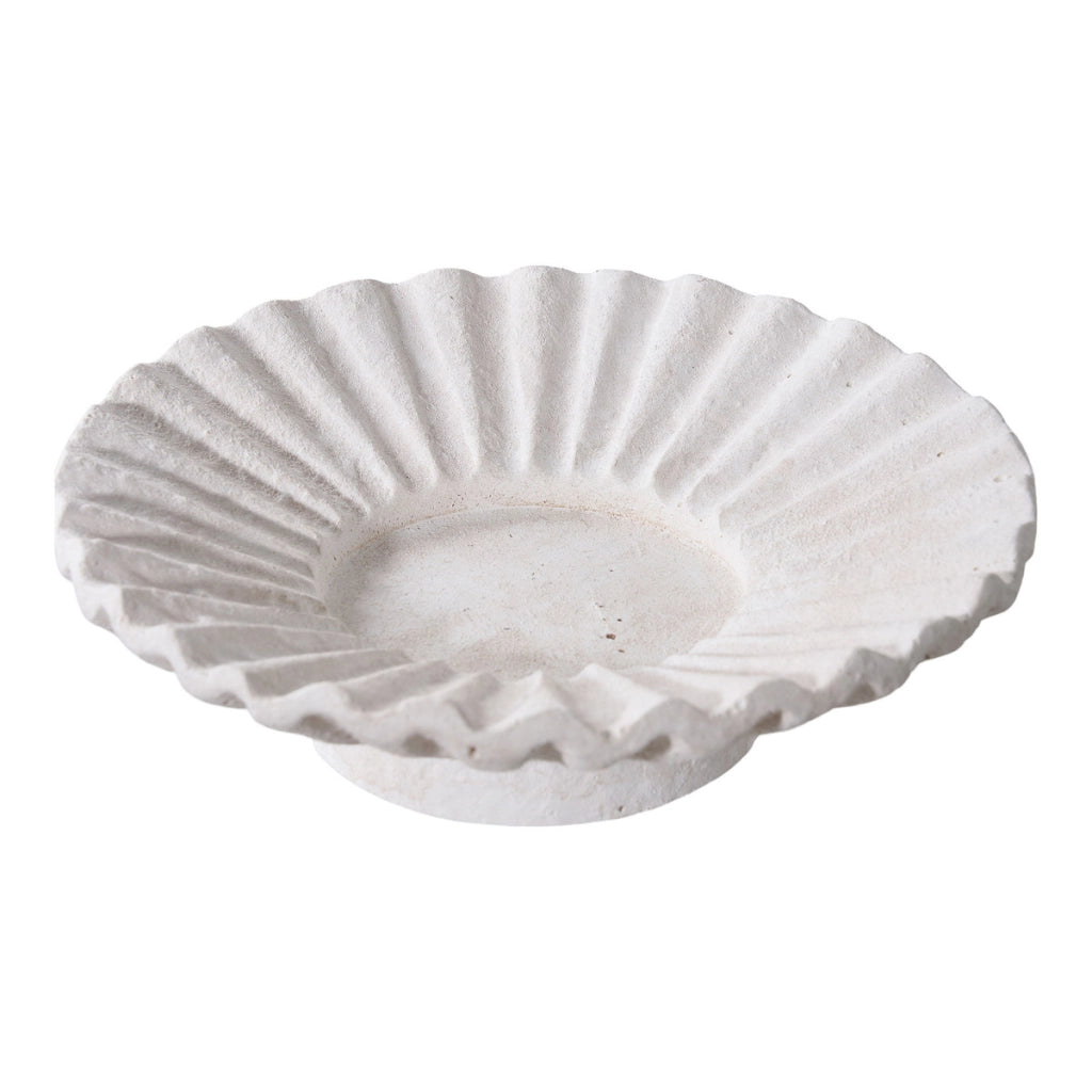 Portacandela Rachi, Bianco, Cemento, 11,1x11,1x4,3 cm