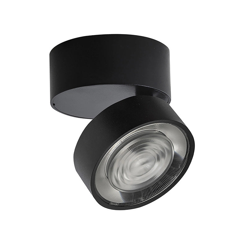 Hole Applique e Plafoniera LED 13W 38° IP20 3000K CRI90 Nero - Rossini Group, Lampada da Parete in Alluminio pressofuso per Interni