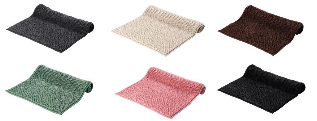 1 Pezzo Tappeto da Bagno in Cotone Antiscivolo 50 x 80 cm 6 Colori