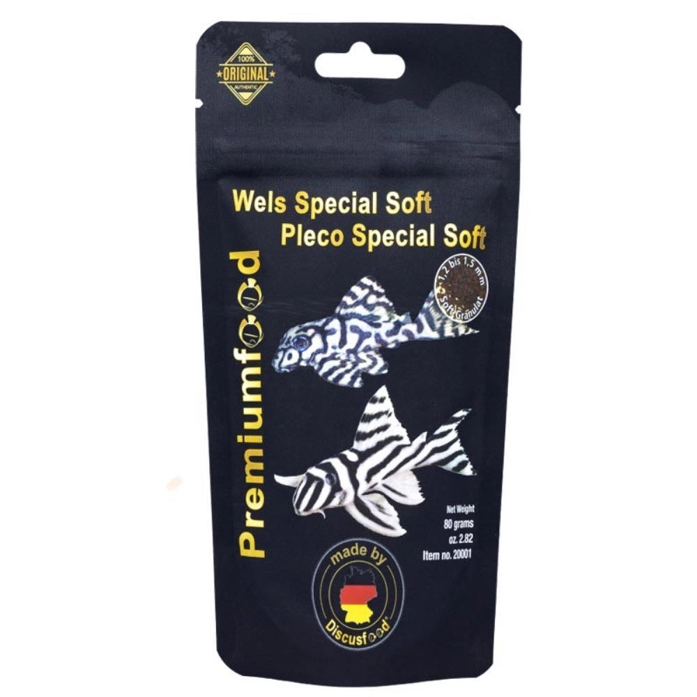 Discusfood Pleco Special Softgranulate 80gr -  Alimentazione Premium per Loricaridi