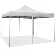 Gazebo richiudibile pieghevole 3 X 6 Bianco ricoperto in PVC impermeabile