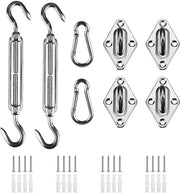 Kit di attacco per ombrellone solare - 5 pezzi - Acciaio inox 304