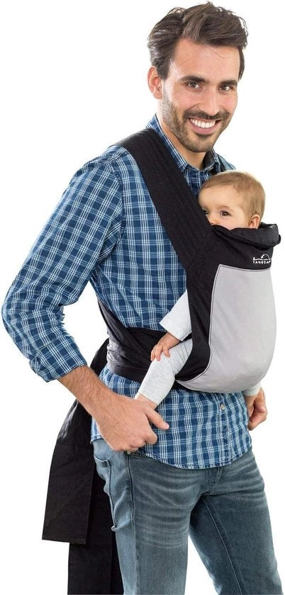 Porta bebè Mei Tai 0-3 anni fino a 15 kg - Nero portacome assieme