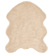 Tappeto in finta TAFALLA | Tappeto del soggiorno Beige 50 x 80 cm Poliestere