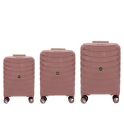 Set 3 Pezzi Valigia Trolley Horizon Pink 56 + 66 + 76 cm