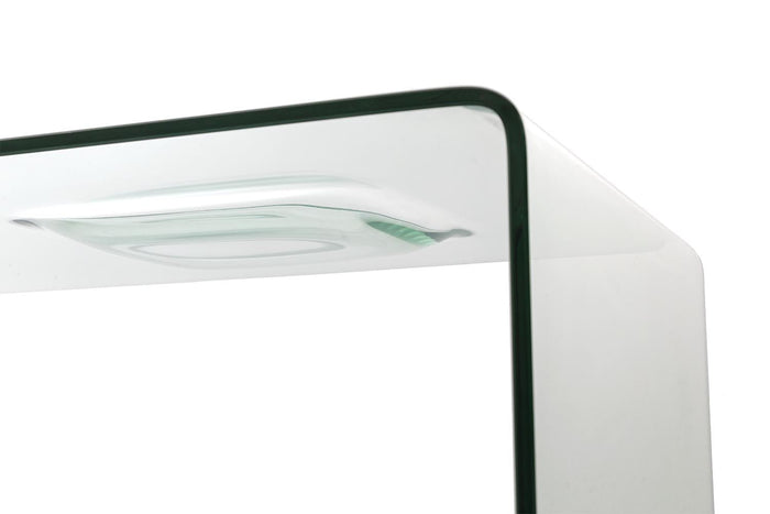 Tavolino Rettangolare in Vetro 120x60x42cm TFT Glass Trasparente