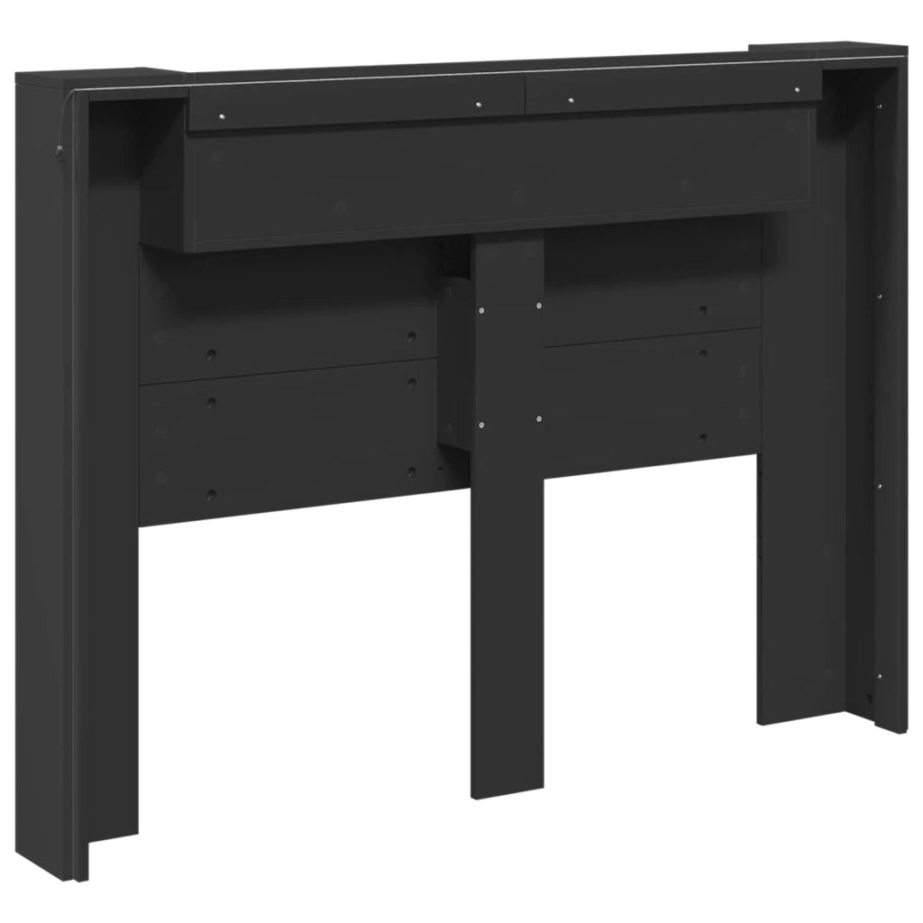 Testiera Letto Nero Legno ingegnerizzato