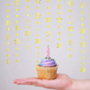 Decorazione di Compleanno - Gelegenheid - Decorazione di Festa - Slinger/Streamer - Bandiera di Festa - Pergamena Glitter - 11x12cm