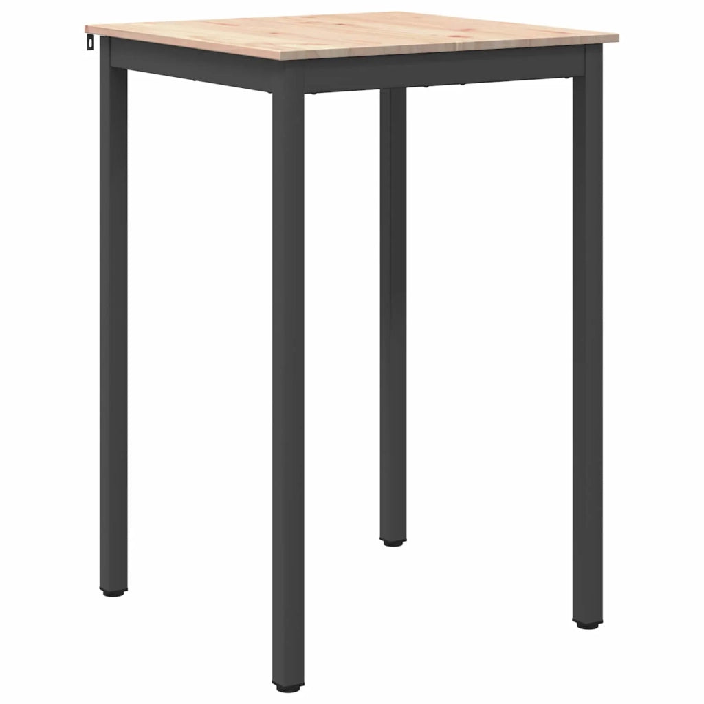 Tavolo da bar Naturale 70 x 70 x 105 cm Pino massello 892799