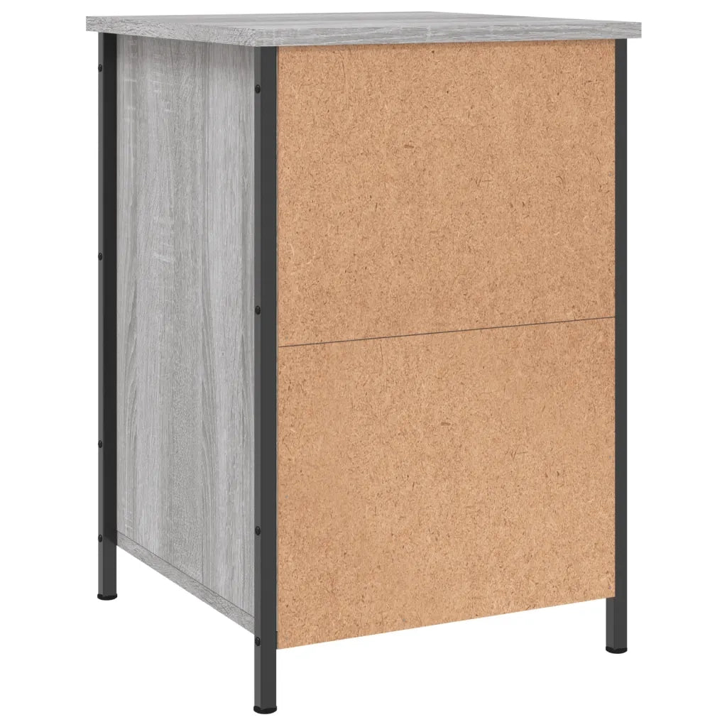 Comodino Grigio Sonoma 40x42x60 cm in Legno Multistrato 825909