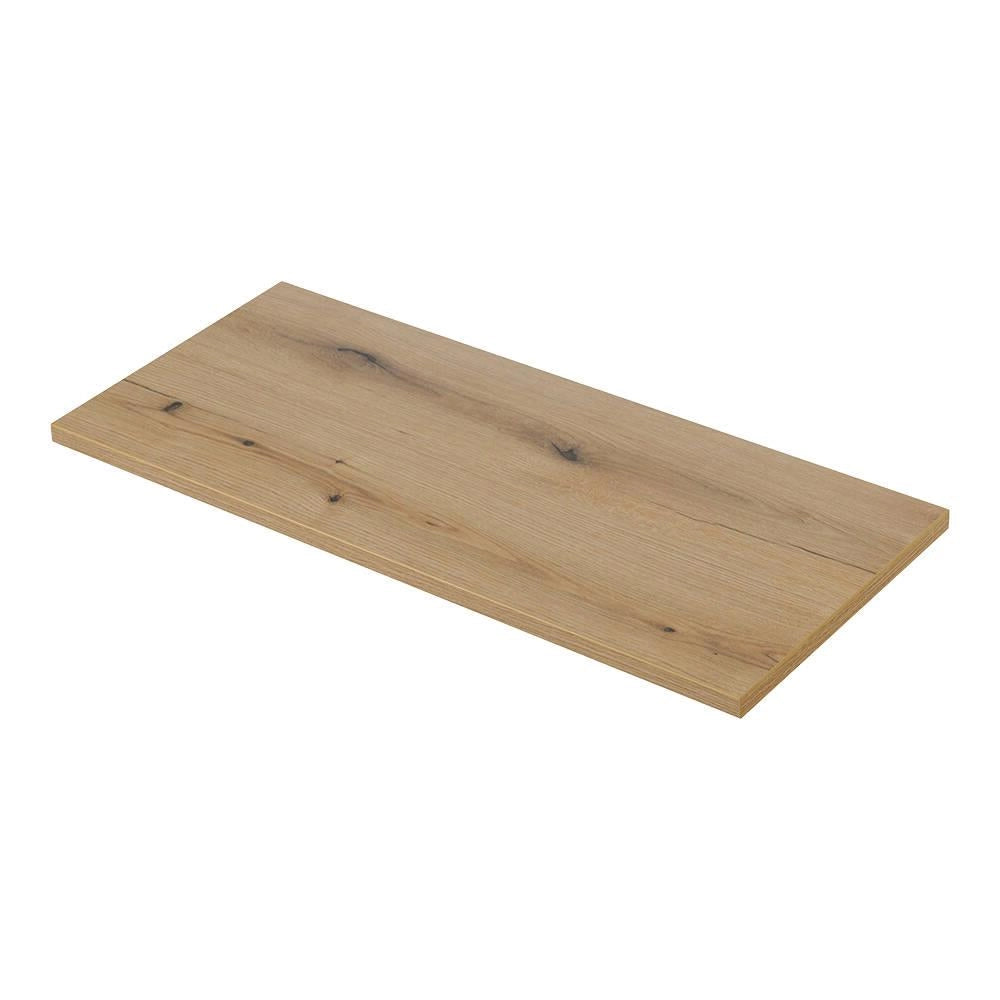 Mobile Sottolavabo Pensile NEWPORT a 2 Cassetti e Anta 100x60x40 cm - Effetto Rovere [en.casa]