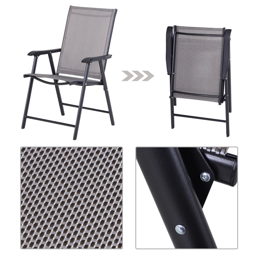 Sedia da pranzo con braccioli 2 pezzi ¨C zephmum ¨C Grigio Metallo 58x64x94 cm