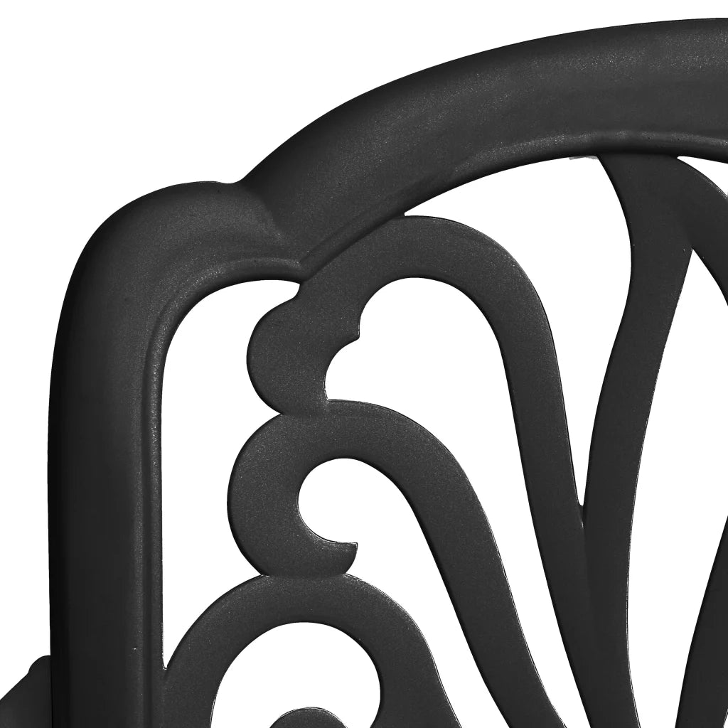 Set da Bistrot 5 pz in Alluminio Pressofuso Nero 3070599