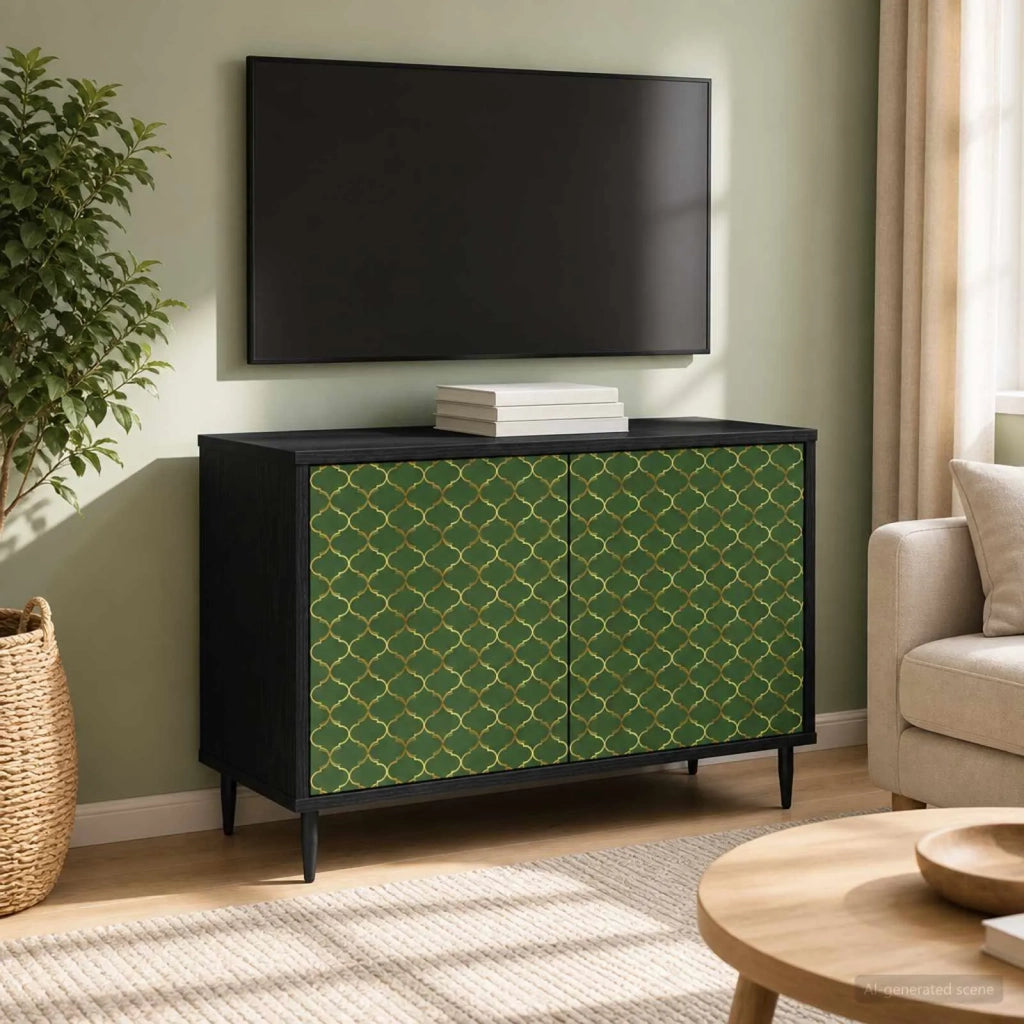 Mobile TV GELEEN 69 x 33 x 50,5 cm Rovere Nero 8007011