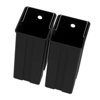 Pattumiera a Pedale 2 Sezioni 15L 40x34,8x47,5 cm in Acciaio Inox e PP