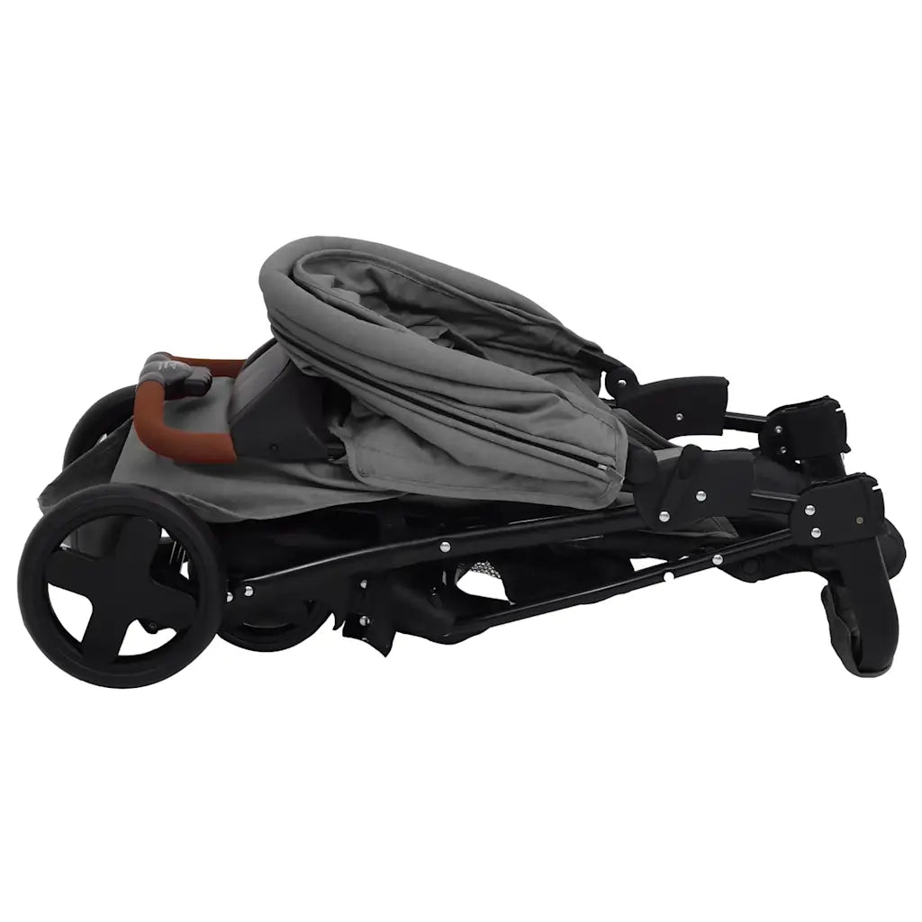 Passeggino 2 in 1 Grigio Chiaro in Acciaio CFW9854330