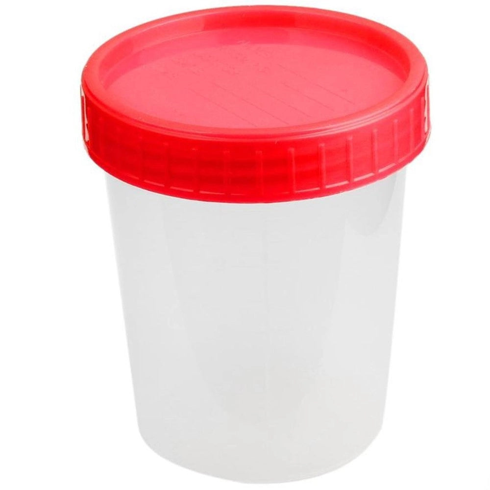 Trade Shop - 5 Contenitore Per Analisi Delle Urine Sterile 120 Ml Con Tappo Vite Urinocoltura -