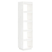 Divisorio-Paravento Bianco 40x35x167cm in Legno Massello di Pino