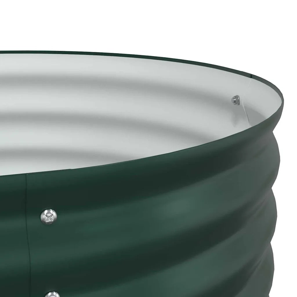Fioriere | Cassetta per fiori | Letto Rialzato Verde 160 x 80 x 81 cm Acciaio