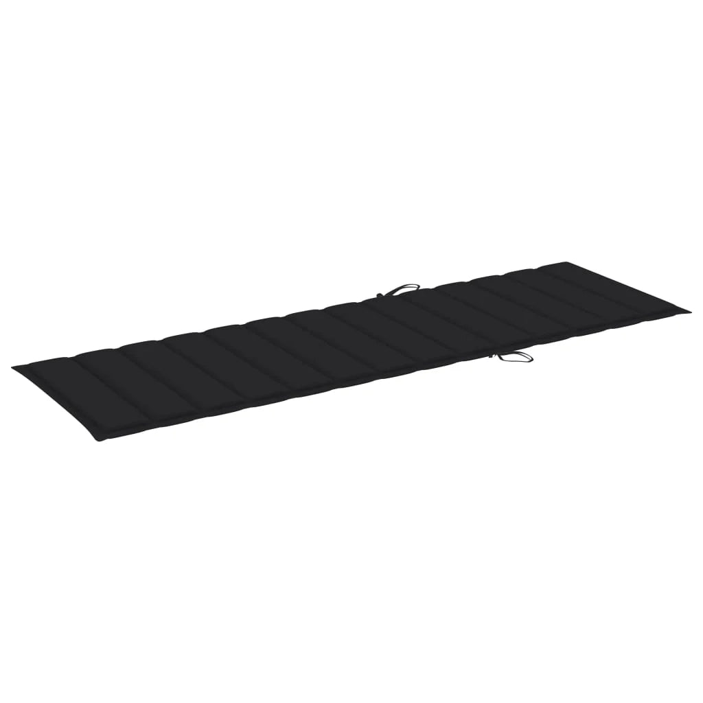 Lettino prendisole sedia a sdraio lettino prendisole letto da giardino mobili da esterno per patio con cuscino legno massello di acacia 02_0012391