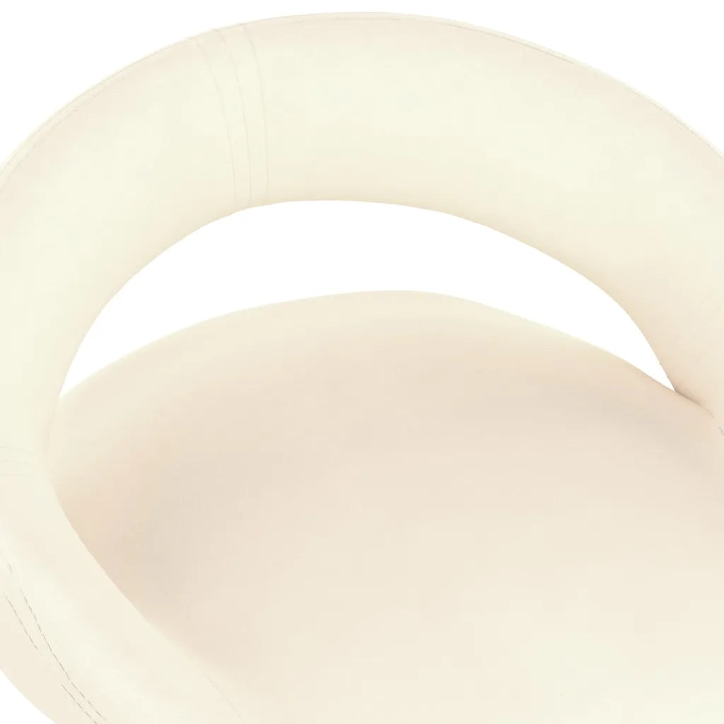Sgabelli da Bar 2 pz Crema in Velluto 333268