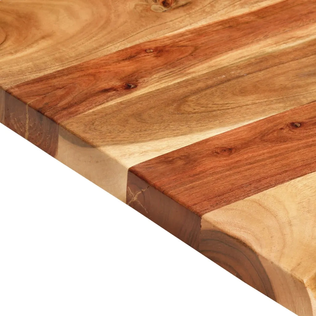 Piano per VanitÃ  Bagno in Massello di Acacia 100x52x3,8 cm