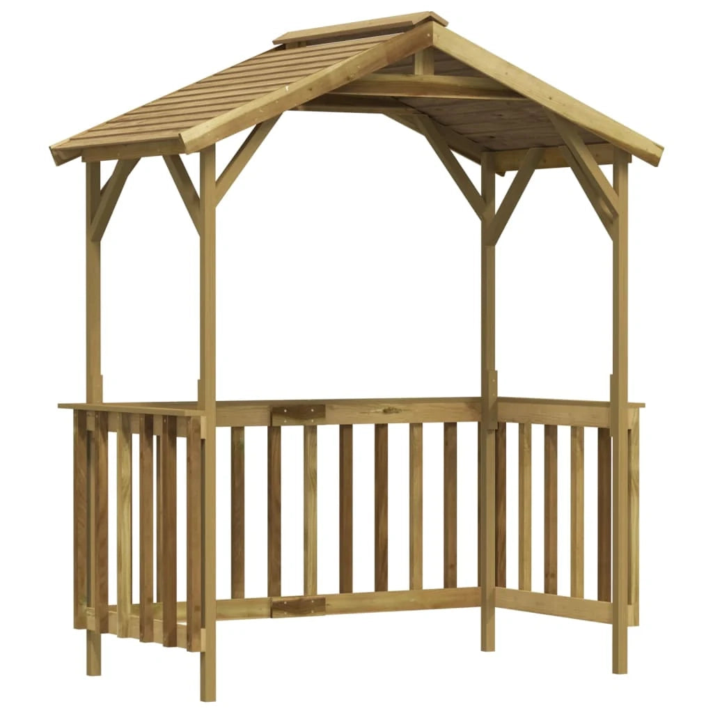 Copertura per barbecue 163,5 x 93 x 210 cm Legno di pino impregnato verde 02_0022159