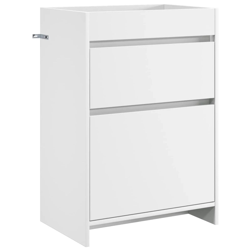 Mobiletto da Bagno Sotto Lavabo Bianco 56 x 37,5 x 81 cm