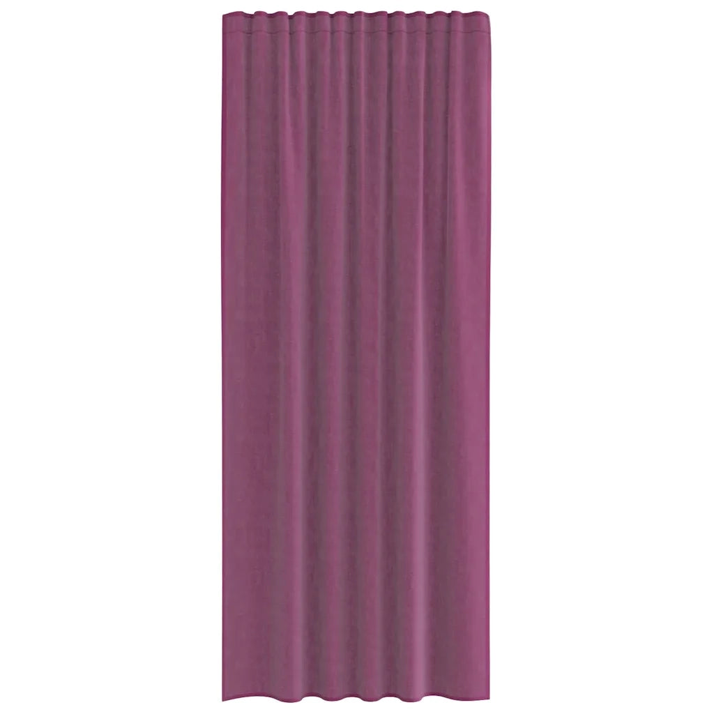 Tende in Voile con Tasche per Aste 2 pz Viola 4102203