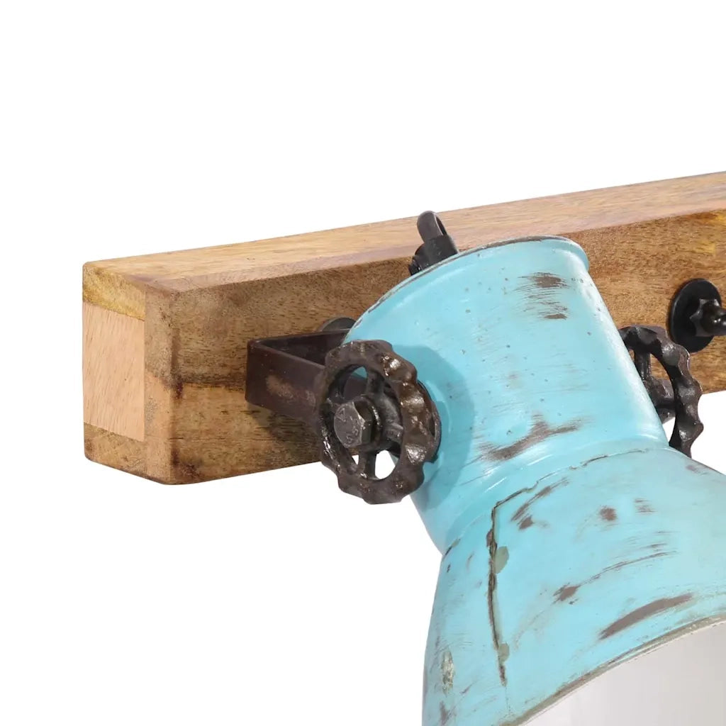 Lampada a Parete 25 W Blu Anticato 65x25 cm E27 CFW2504483