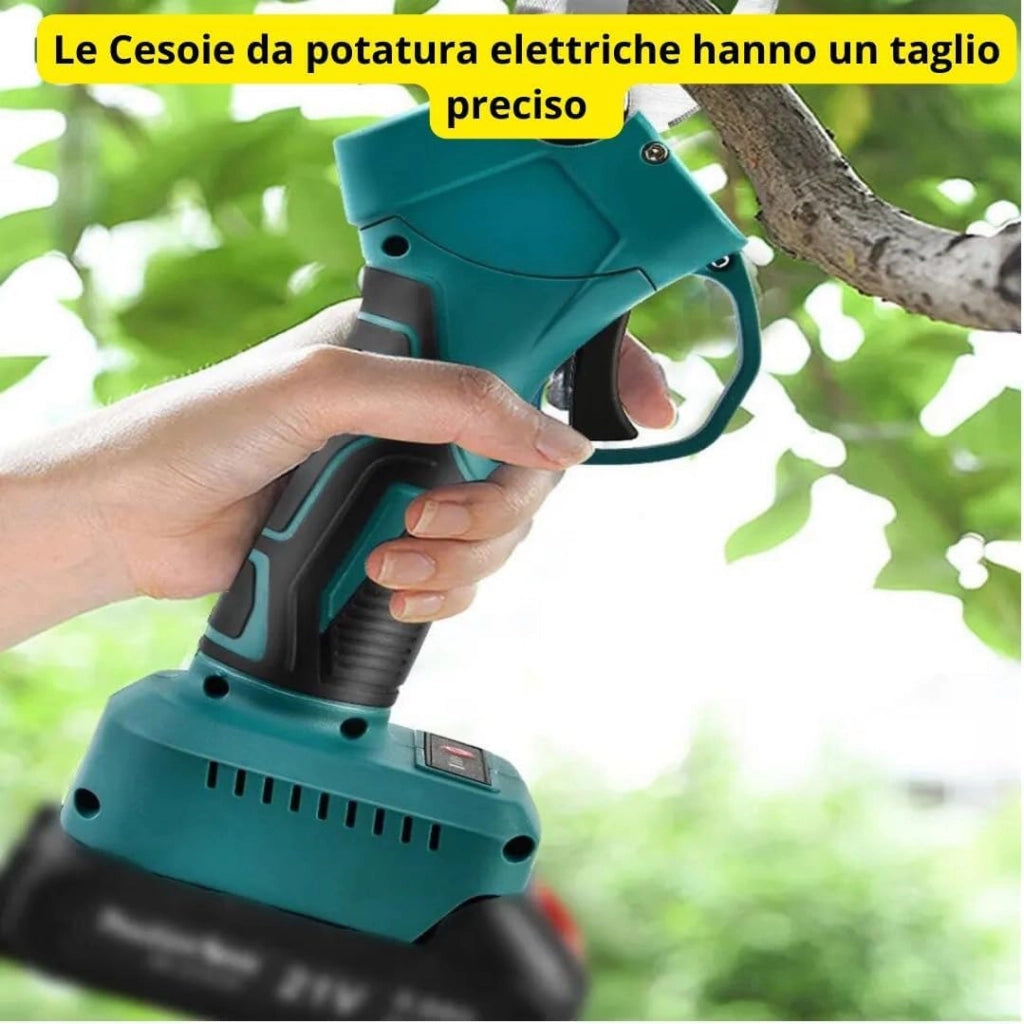 Forbice Potatura a Batteria + Motosega 6 Pollici + Idropulitrice + Soffiatore con 2 Batterie 48V - Kit 4 in 1 Completo ed Efficiente per il Giardinaggio