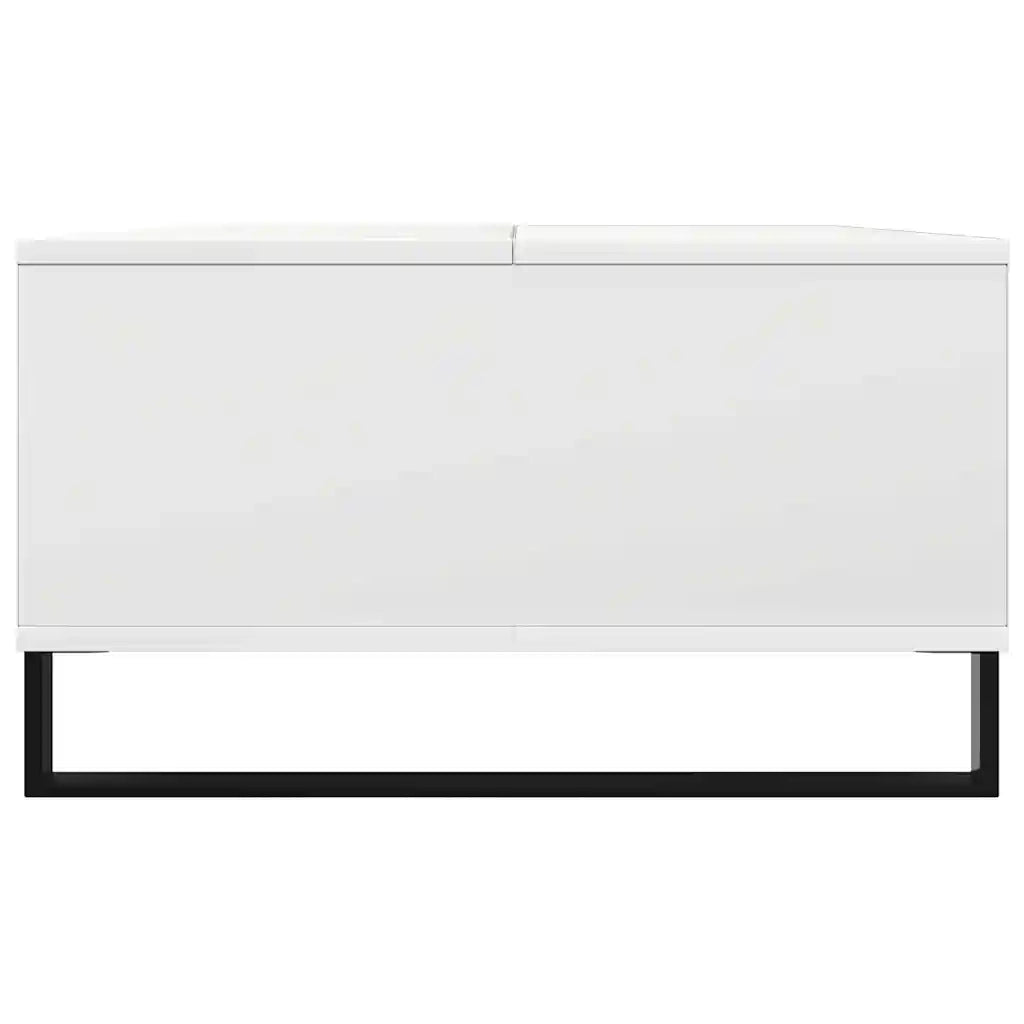 Tavolino da Salotto Bianco 104x60x35 cm in Legno Multistrato