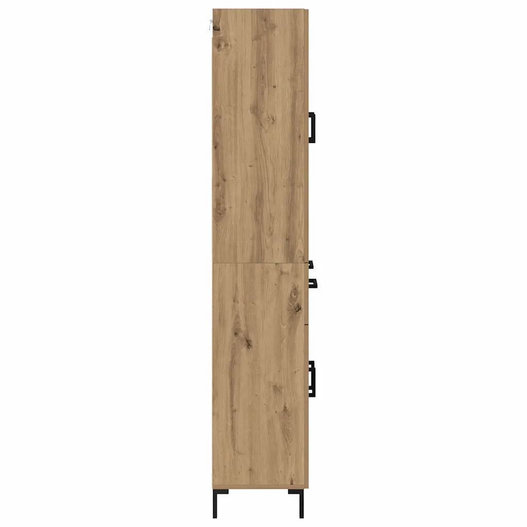 Credenza con cassetto Rovere artigianale 69,5 x 34 x 180 cm