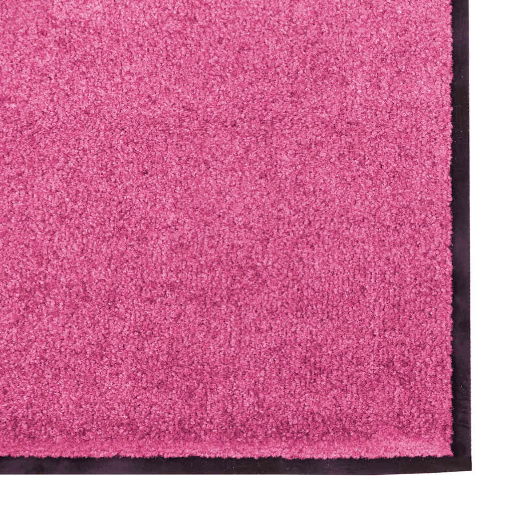 Zerbino d'ingresso moderno rettangolare 120 x 250 cm resistente antiscivolo stile contemporaneo poliammide rosa 02_0057943