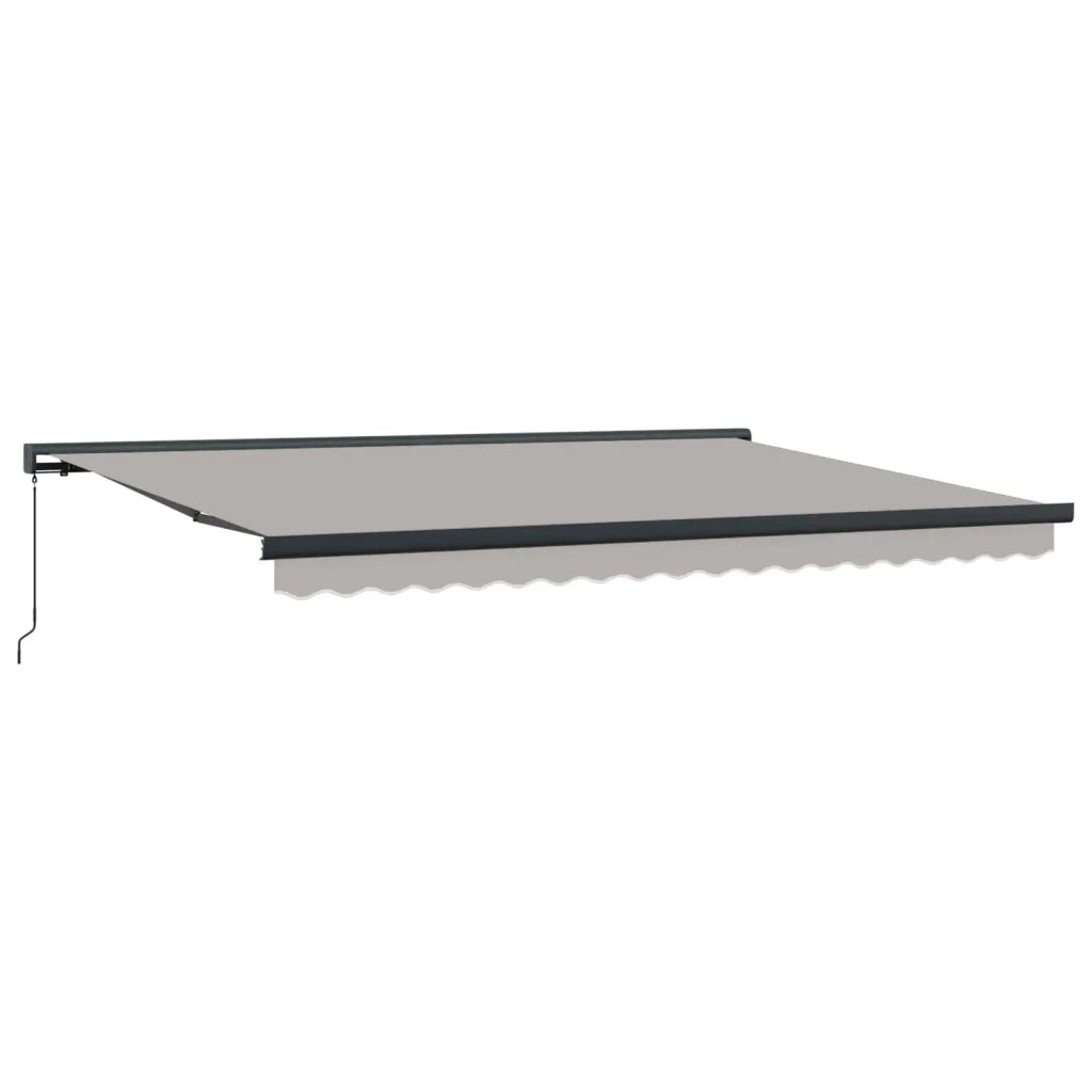 Tenda Retrattile Grigio chiaro 4 × 3 m Tela e Alluminio