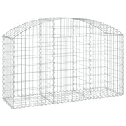 Cesto Gabbione ad Arco 150x50x80/100 cm Ferro Zincato
