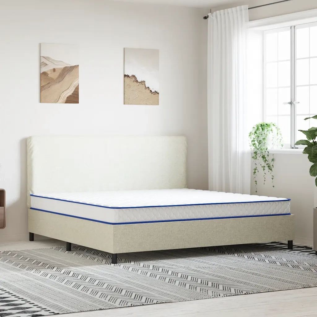 Materasso Viscoelastico-Materasso per Letto Bianco 200x200x17 cm Morbido