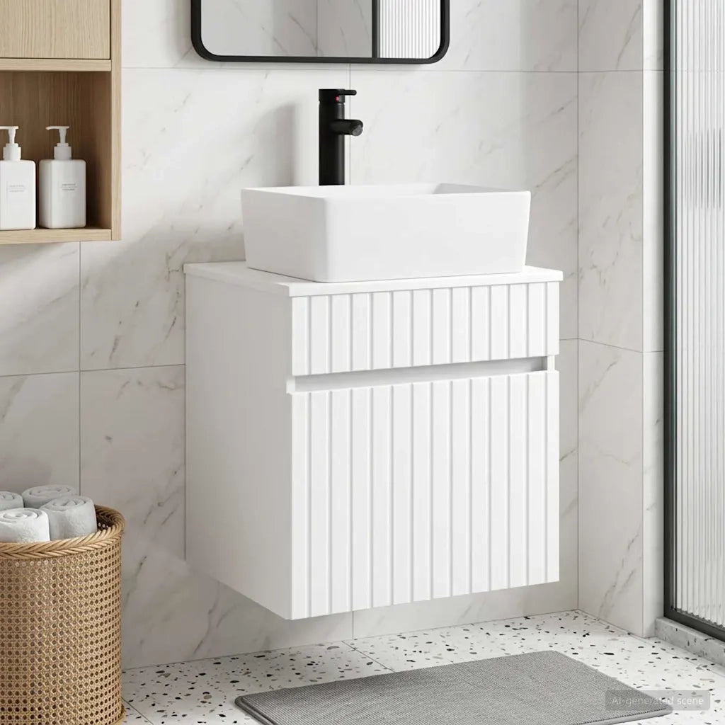 Mobile lavabo da parete Bianco 49 x 41 x 63 cm 890582